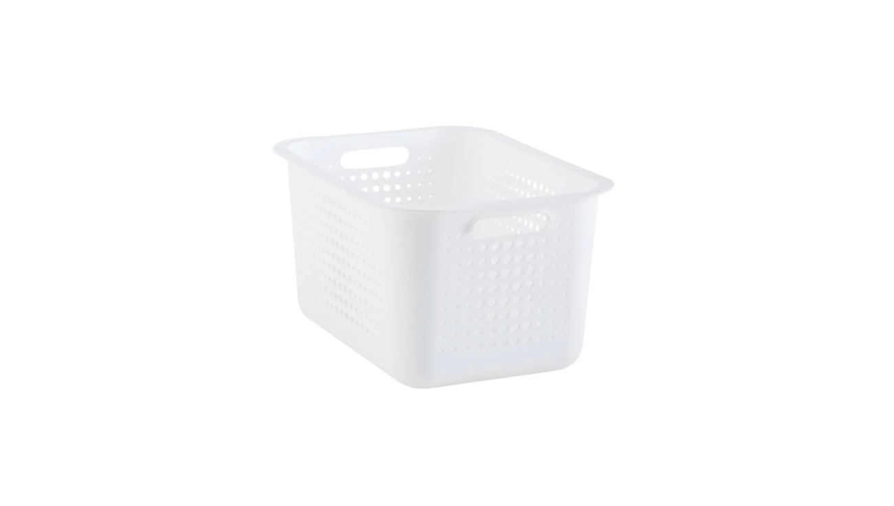 The Container Store Large Nordic Basket - White - 11 x 14-1/2 x 8 - Each