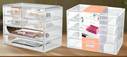 6 Drawer Organizer - Clear